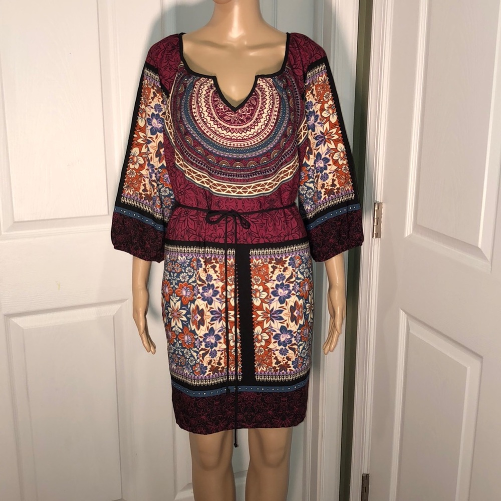 Anna Grace Multi-Color Dress L